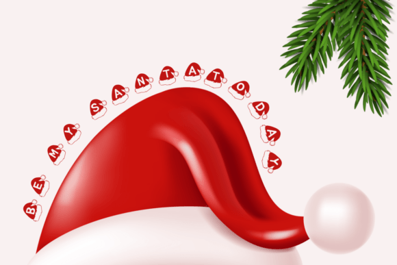 Merry Hat Font PNG with transparent background - Preview 3