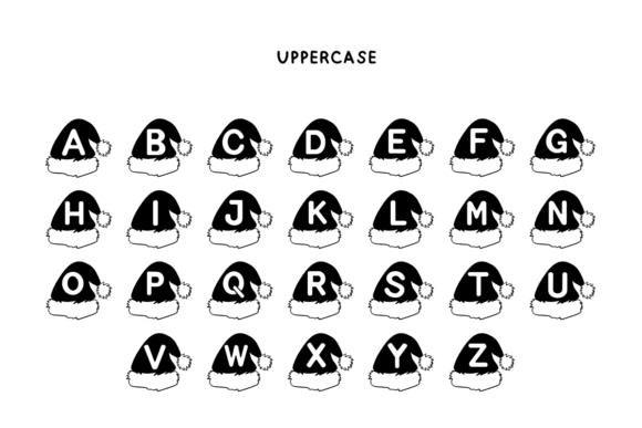 Merry Hat Font PNG with transparent background - Preview 5
