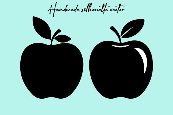 Premium Apple Silhouette Vector Set