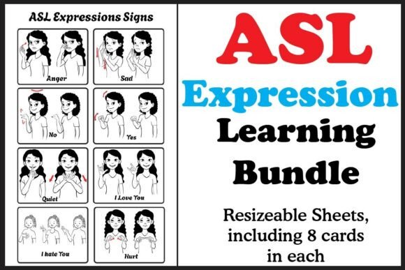 ASL Expression Flash Cards