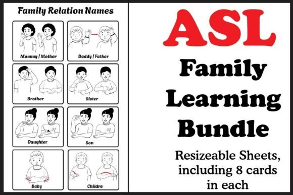 ASL Flash Cards Printable
