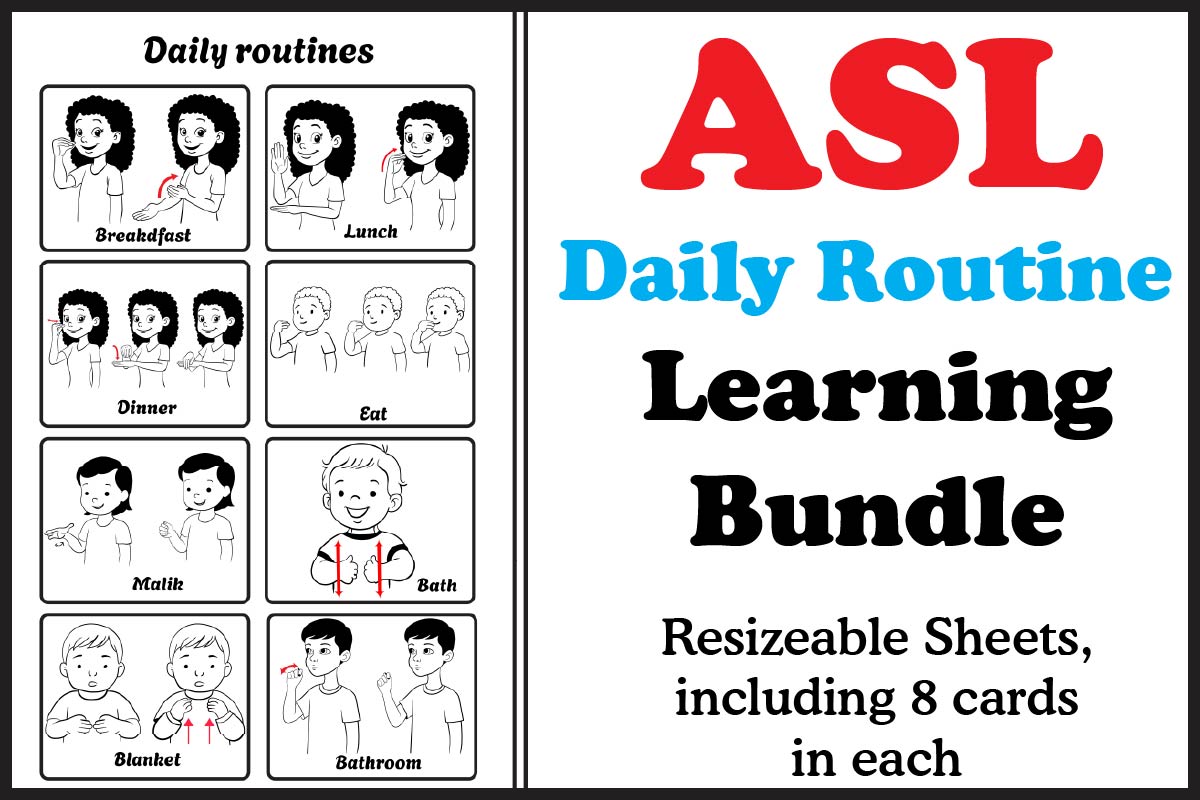 ASL Flash Cards Printable
