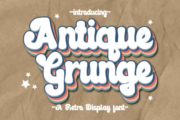 Antique Grunge Script & Handwritten Font By Patlot Digital.Studio