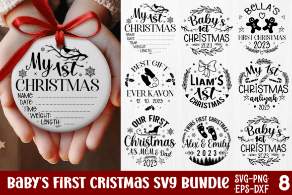 Baby's First Christmas SVG Bundle
