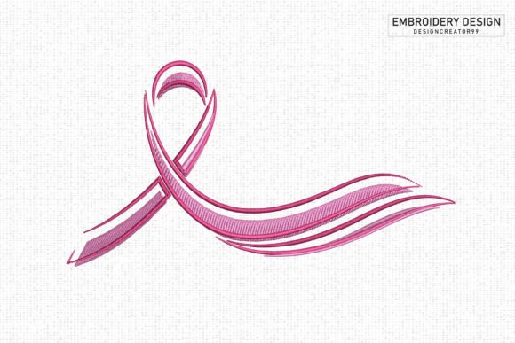 Breast Cancer Awareness Embroidery