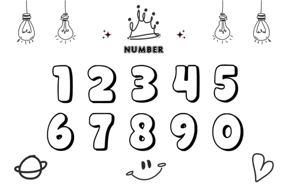 Chubby Outline Font - Preview 4