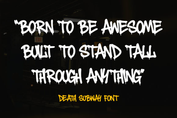 Death Subway Graffiti Font - Preview 1