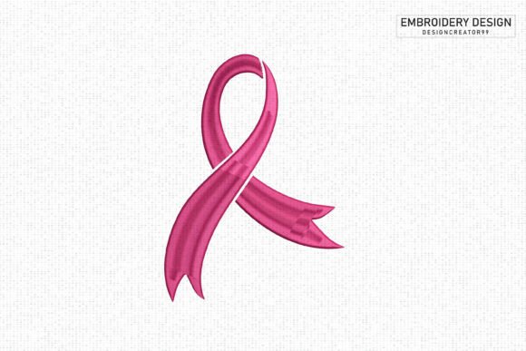 Elegant Pink Awareness Ribbon