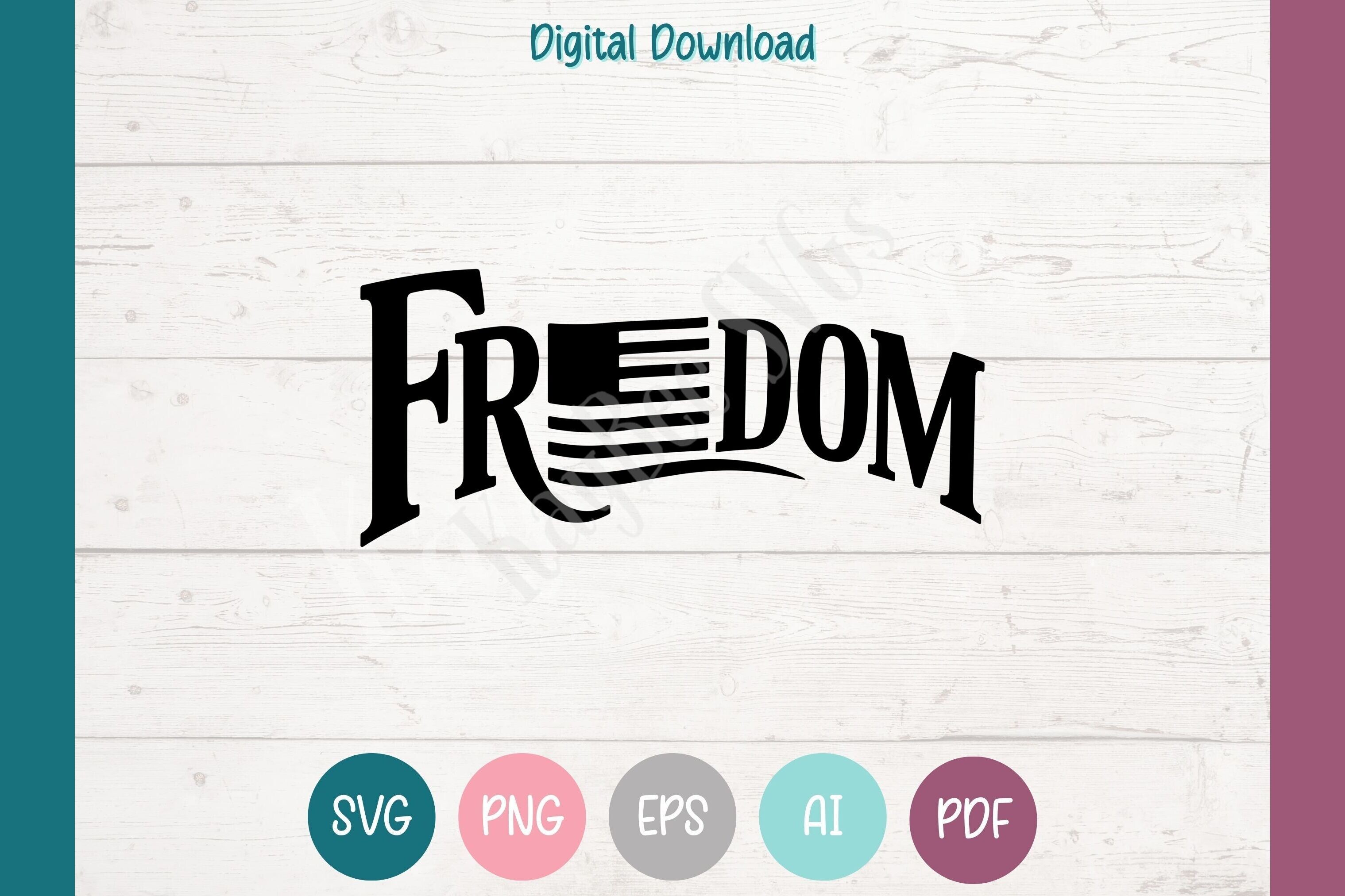 Freedom SVG US Flag PNG EPS AI PDF Graphic by kaybeesvgs · Creative Fabrica