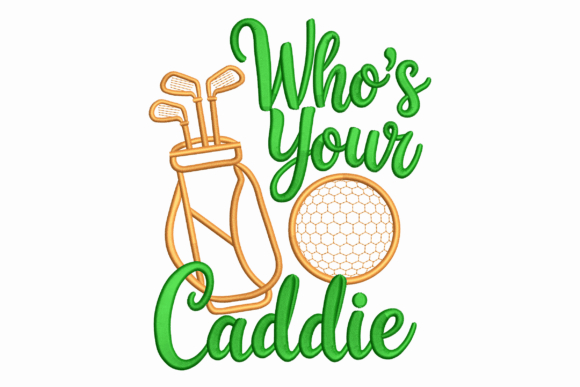 Funny Golf Quote with Bag and Ball