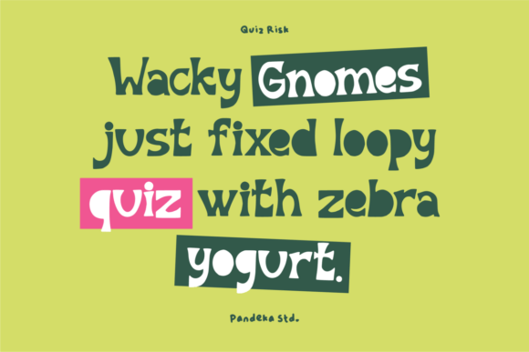 Quiz Risk Font PNG with transparent background - Preview 5