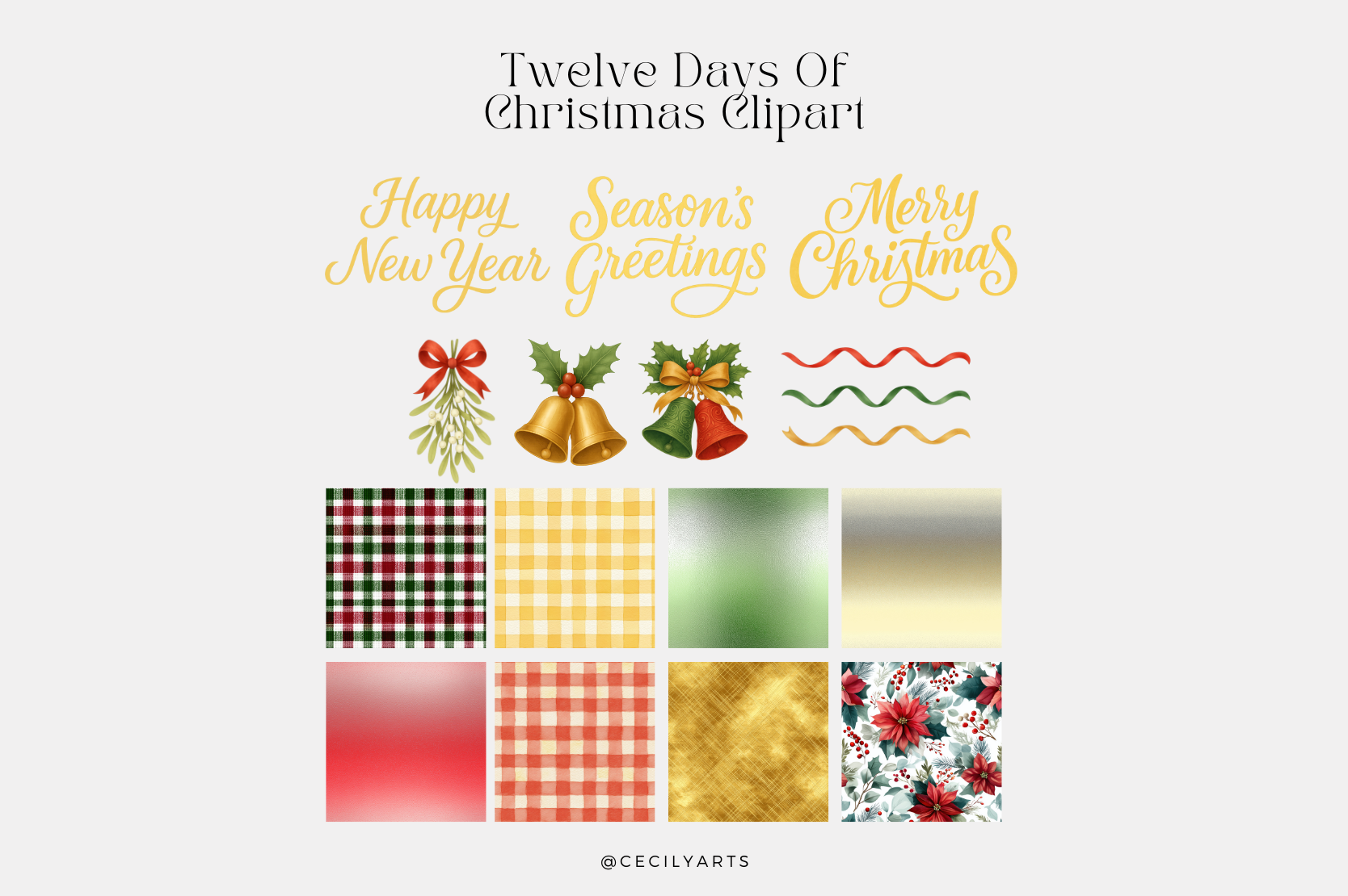 Twelve Days of Christmas Cliparts - photo 4