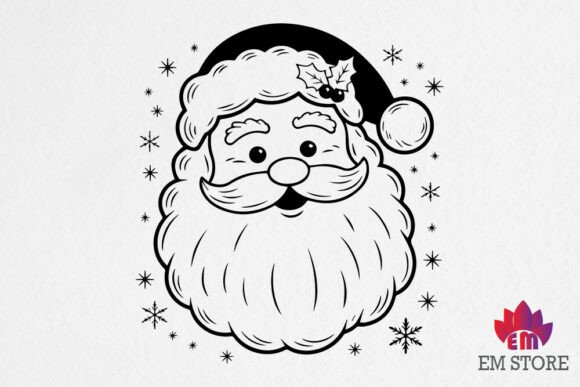 Vintage Santa SVG Christmas SVG Design