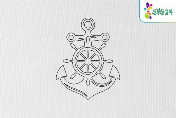 Anchor and Ship Wheel