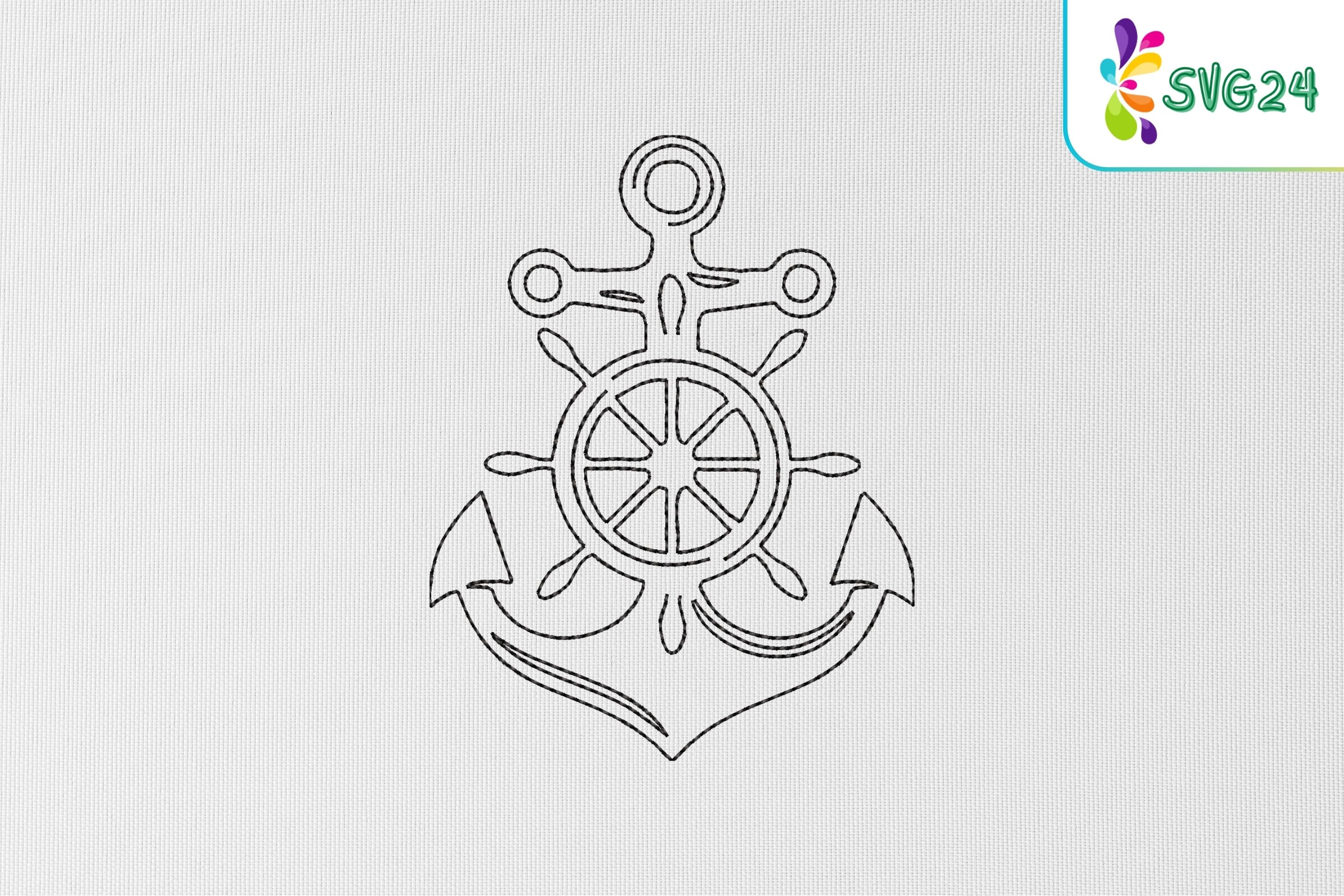Anchor and Ship Wheel