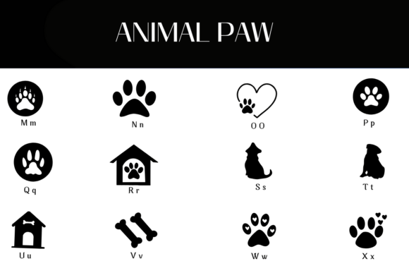 Animal Paw Font - Preview 2