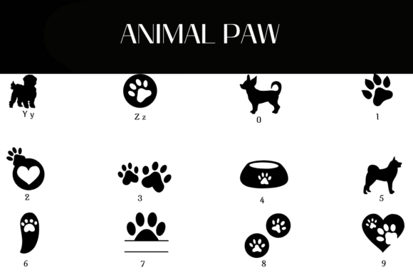 Animal Paw Font - Preview 3