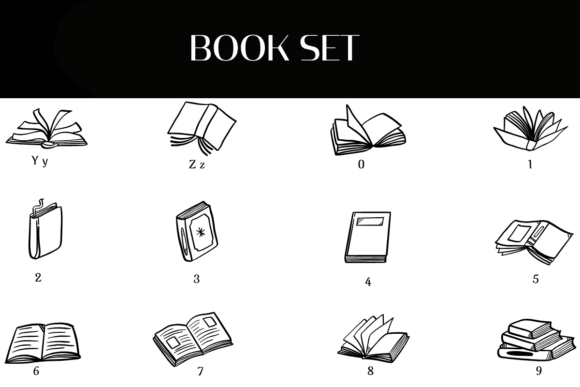 Book Set Font - Preview 3