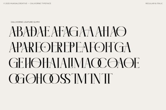 Calivorne Font - Preview 3