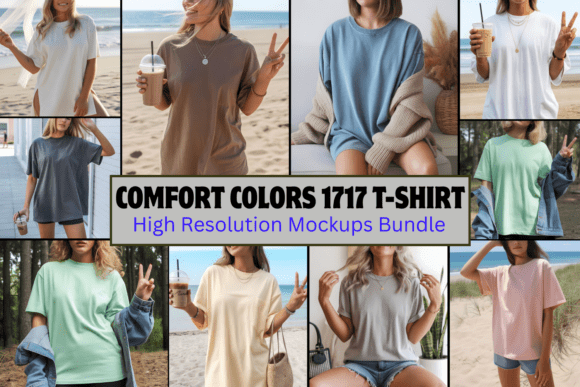 Comfort Colors 1717 T-Shirt Mockups Bund