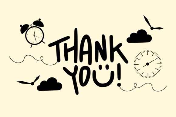 Doodle Time Font PNG with transparent background - Preview 4