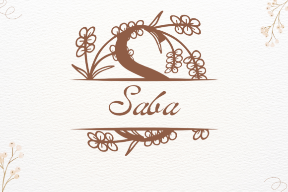 Elarose Split Monogram Font - Preview 1
