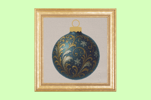Elegant Baroque Christmas Ornament Cross