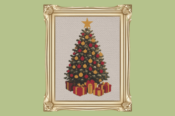 Elegant Christmas Tree Cross Stitch