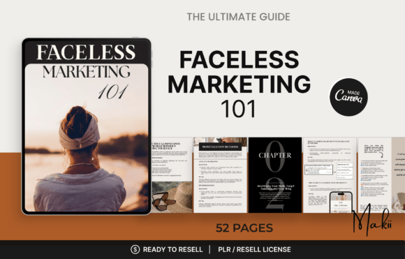 Faceless Marketing Canva Ebook Graphics