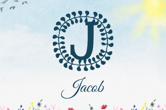 Florencia Monogram Font PNG with transparent background - Preview 1