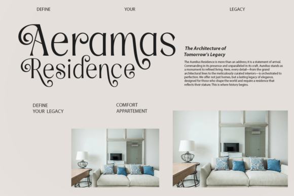 Fradesty Font PNG with transparent background - Preview 3