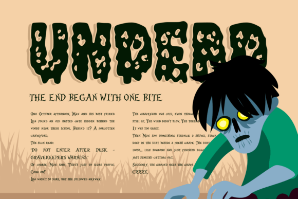 Freaky Zombie Font - Preview 3