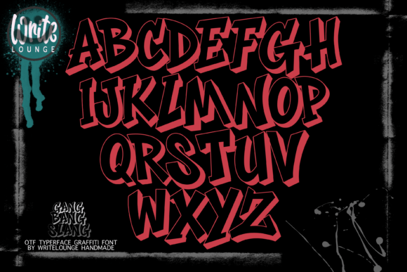 Gang Bang Slang Font - Preview 1