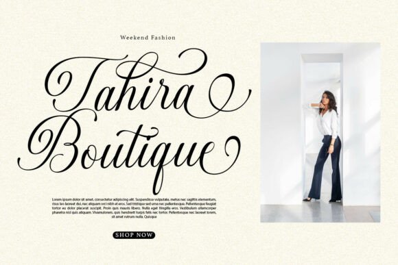 Gastonia Script Font Poster 2