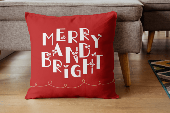 Holly Leaves Font PNG with transparent background - Preview 5