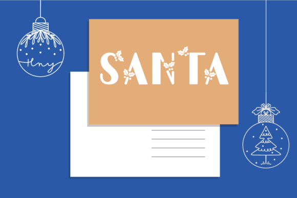 Holly Leaves Font PNG with transparent background - Preview 6