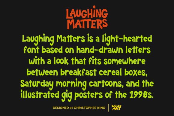Laughing Matters Font PNG with transparent background - Preview 1