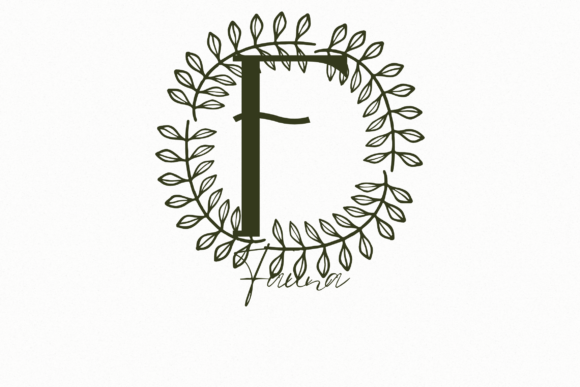 Novara Monogram Font PNG with transparent background - Preview 1