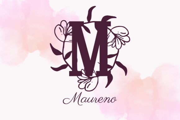 Orvara Monogram Font PNG with transparent background - Preview 1