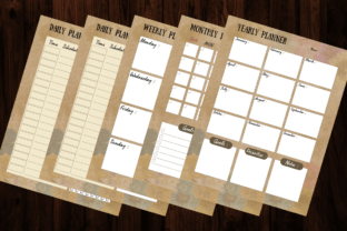 Printable Canva Planner Template Bundle Graphic by MikuWaku · Creative ...