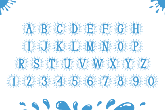 Rosalith Monogram Font PNG with transparent background - Preview 3