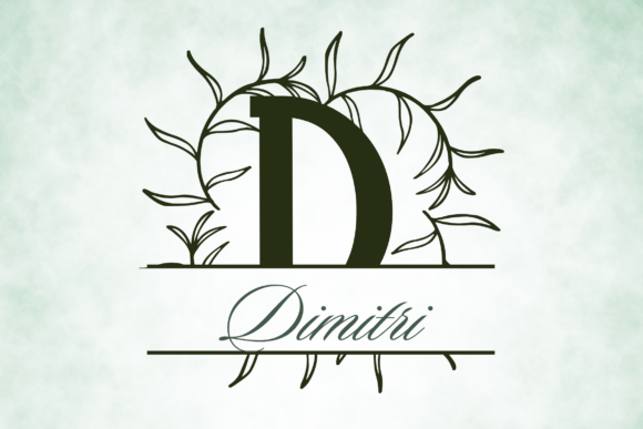 Rosalith Split Monogram Font font preview - 1
