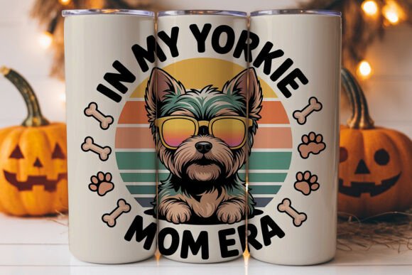 yorkie mom era 20oz tumbler wrap svg cricut htv gift for dog mom