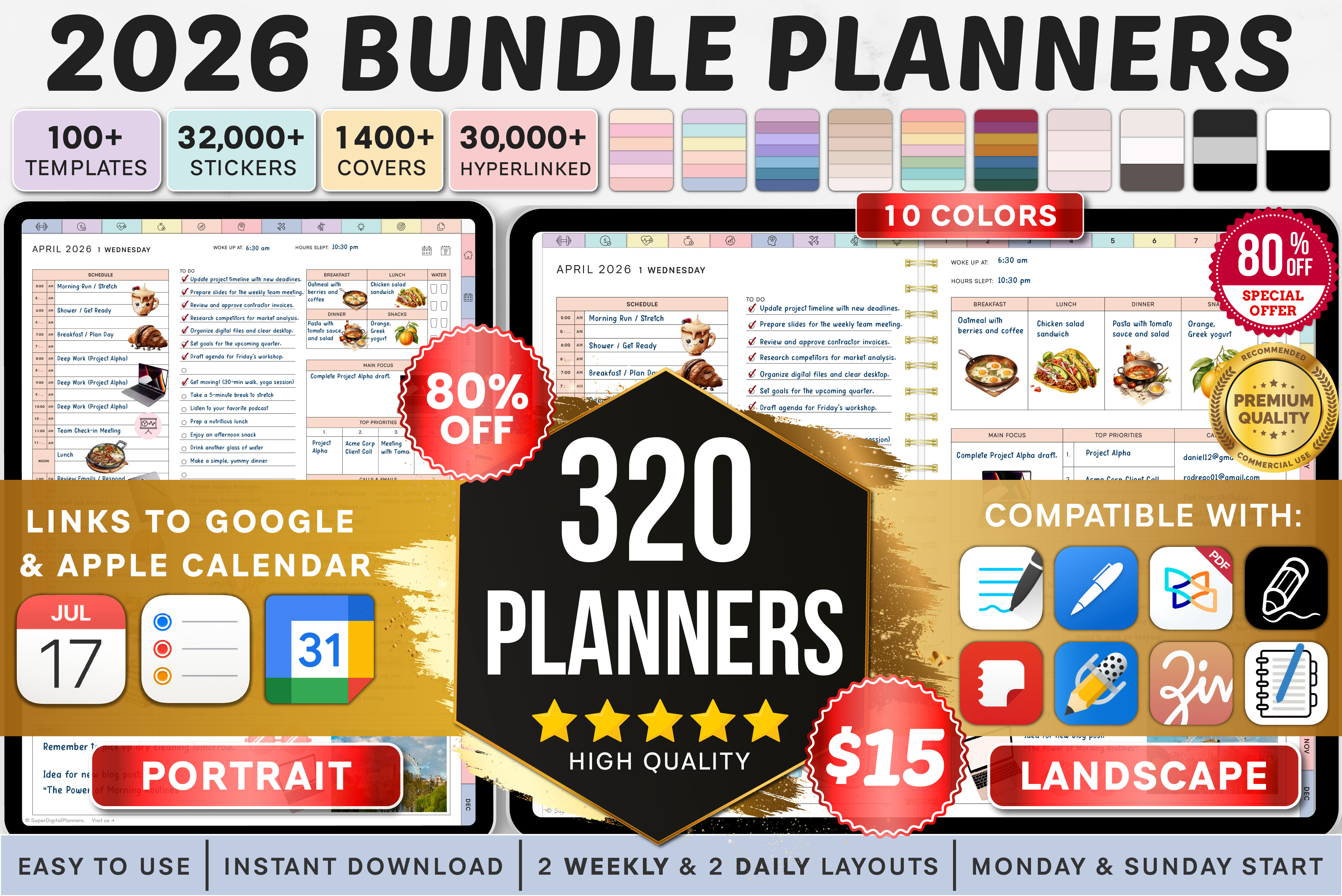All-in-One Digital Planner, Goodnotes