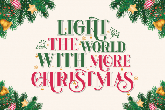 Amour Christmas Font - Preview 6