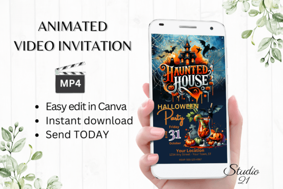 Animated Halloween Party Invitation