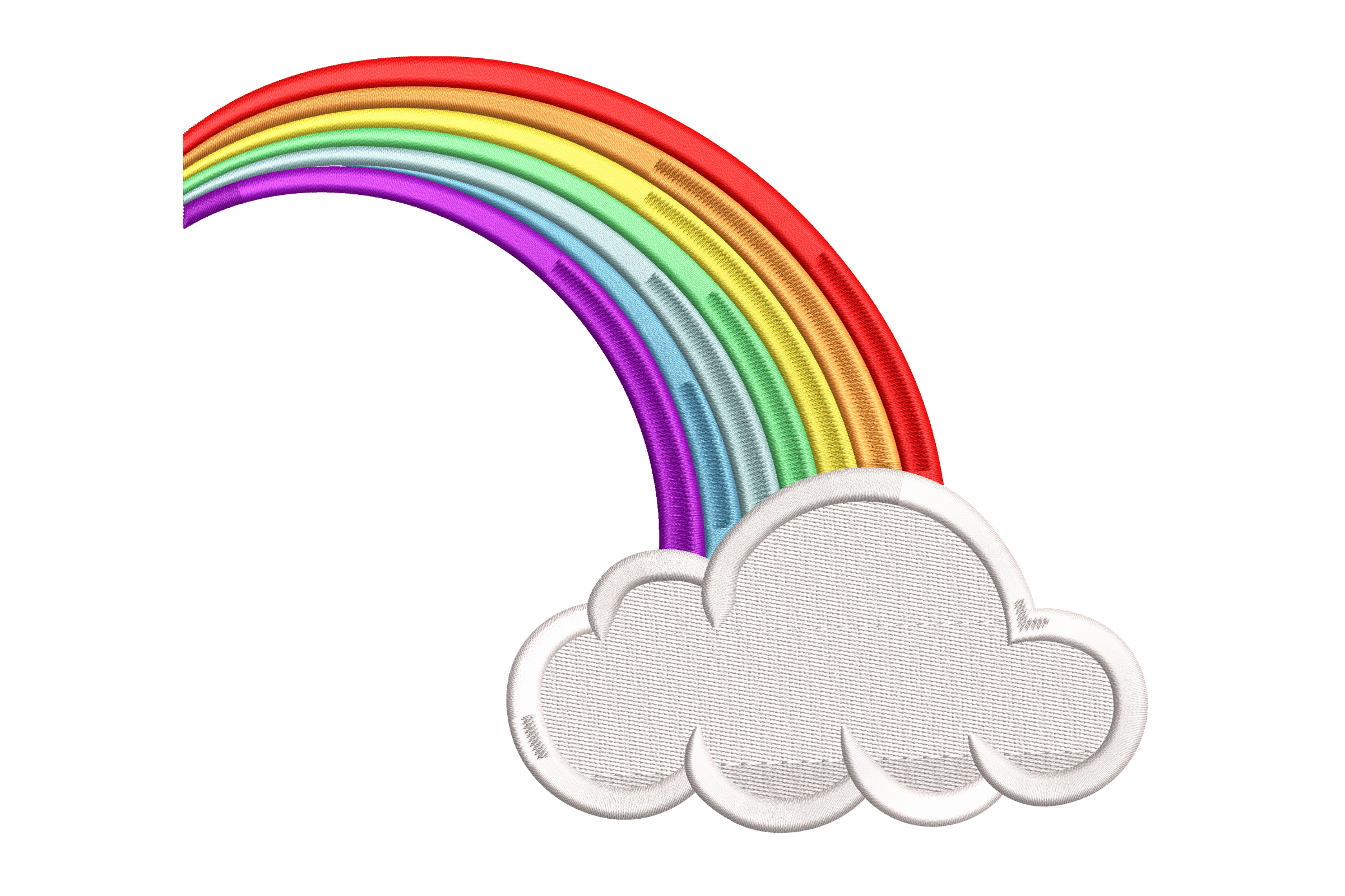 Bright Rainbow and Cloud