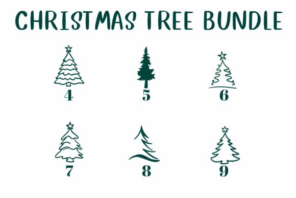 Christmas Tree Bundle Font - Preview 3