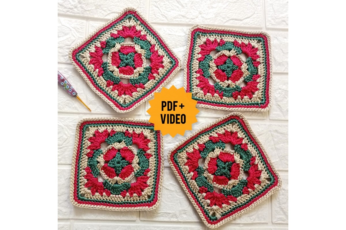 Easy Crochet Granny Square Pattern