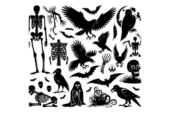 Halloween Silhouettes Icons